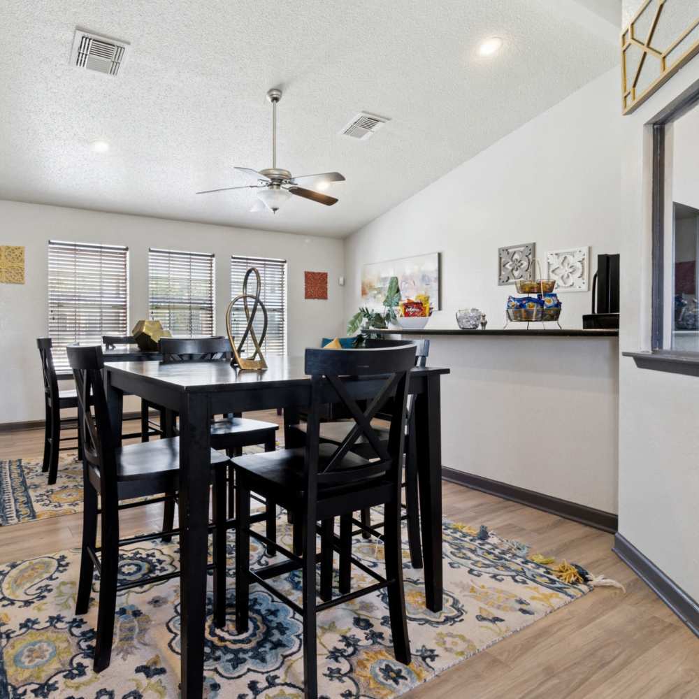 Spacious dining space in the community room at Arbors of Taylor in Taylor, Texas