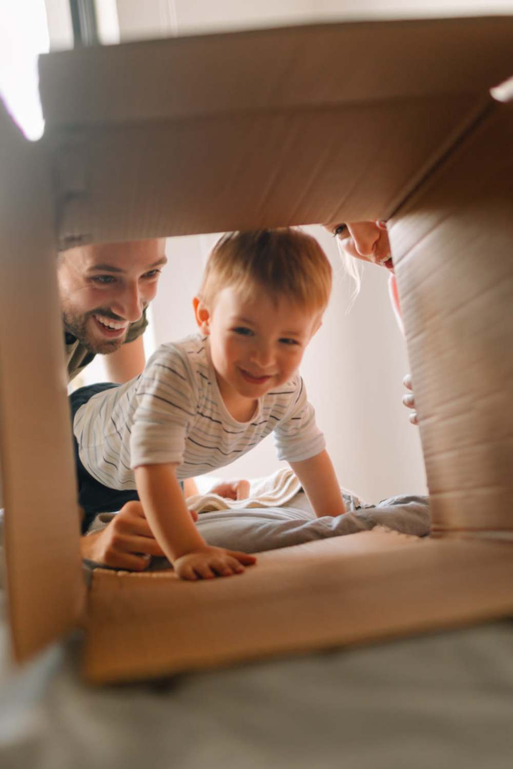 Happy family in their home at 300 Optimist Park in Charlotte, North Carolina