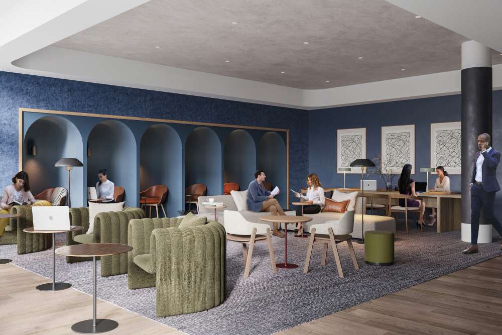 Business and work area at St. Albans Lofts in Raleigh, North Carolina