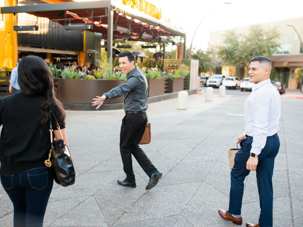 Residents out on the town near Morrison Chandler in Chandler, Arizona