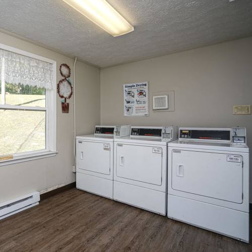 On-site laundry at Lincoln Apartments in Shinnston, West Virginia