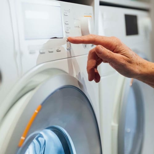 Washer and dryer at Village at Santa Teresa in Gilroy, California