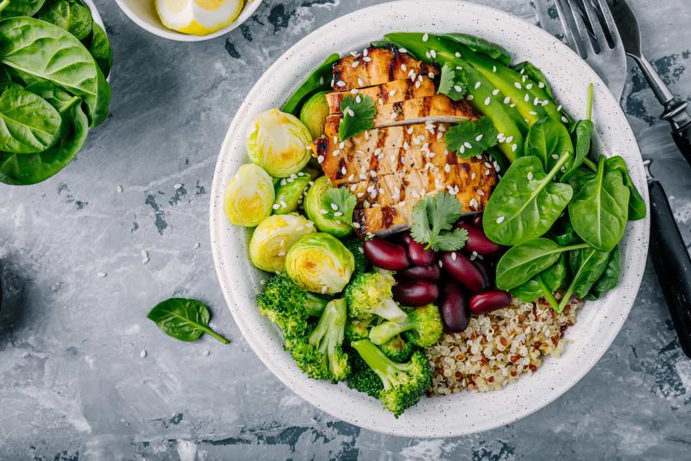 Lavish salad arrangement from Chevy Chase House in Washington, District of Columbia