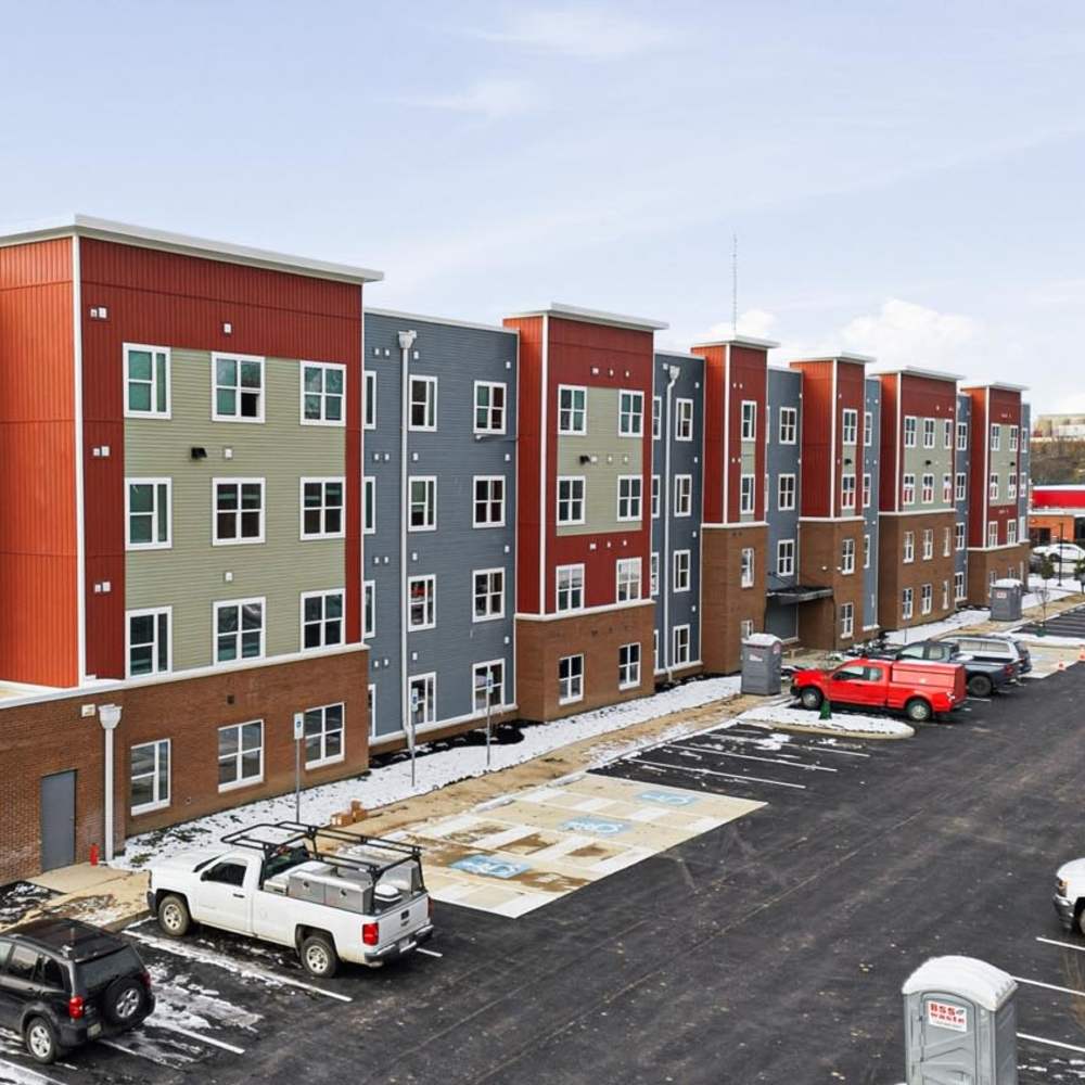 A charming community at Granville Woods Lofts II in Columbus, Ohio