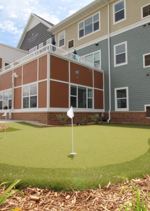 Putting green at The Pillars of Mankato in Mankato, Minnesota