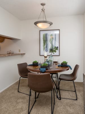 Dining area at Mountain Village in El Paso, Texas