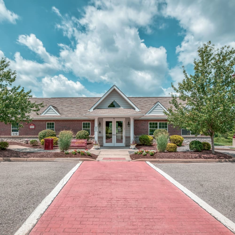 Entrance to leasing office at Chatham Commons, Cranberry Township, Pennsylvania