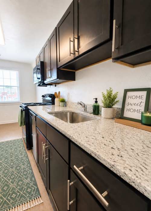 Bright kitchen at Pinnacle at Afton in Richmond, Virginia