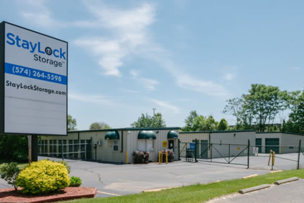 Exterior view of StayLock Storage in Elkhart, Indiana