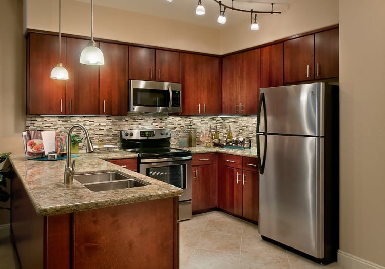 Kitchen corner at McDowell Village in Scottsdale, Arizona