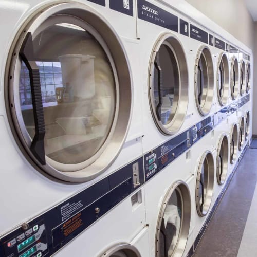 Onsite washing machines at Campus View & Kirkwood Court in Cedar Rapids, Iowa