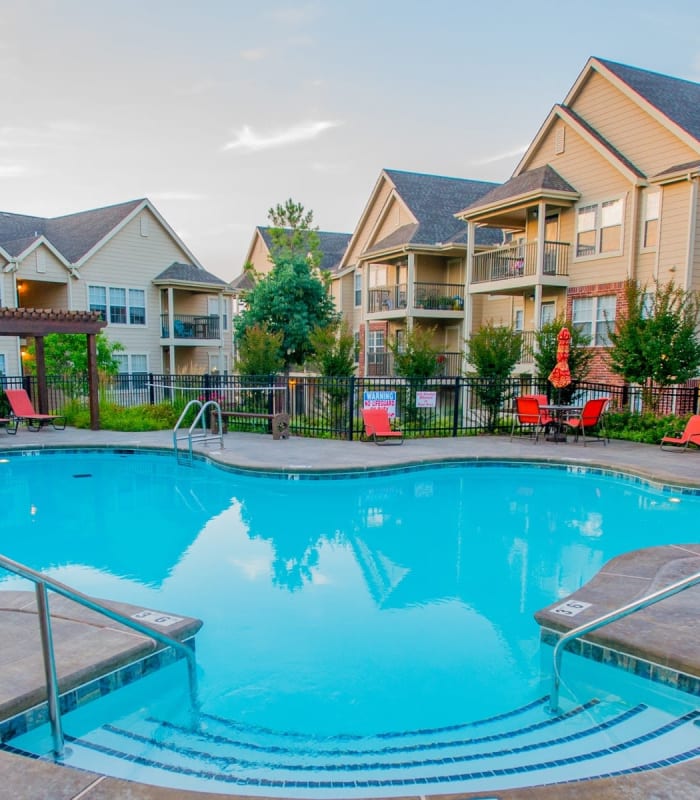Pool at Nickel Creek Apartments in Tulsa, Oklahoma
