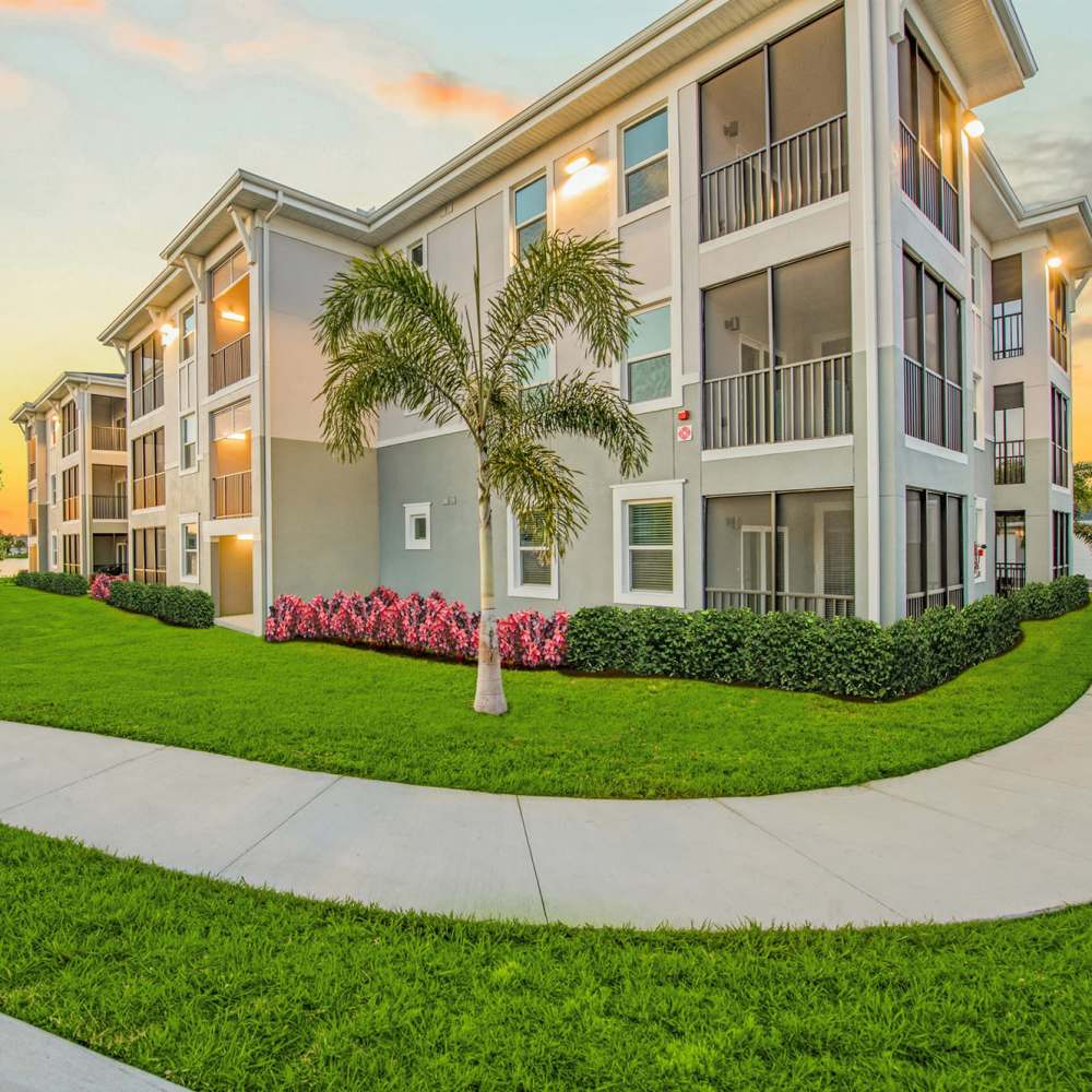 Exterior shot of an apartments at Charlotte Commons in Port Charlotte,Florida