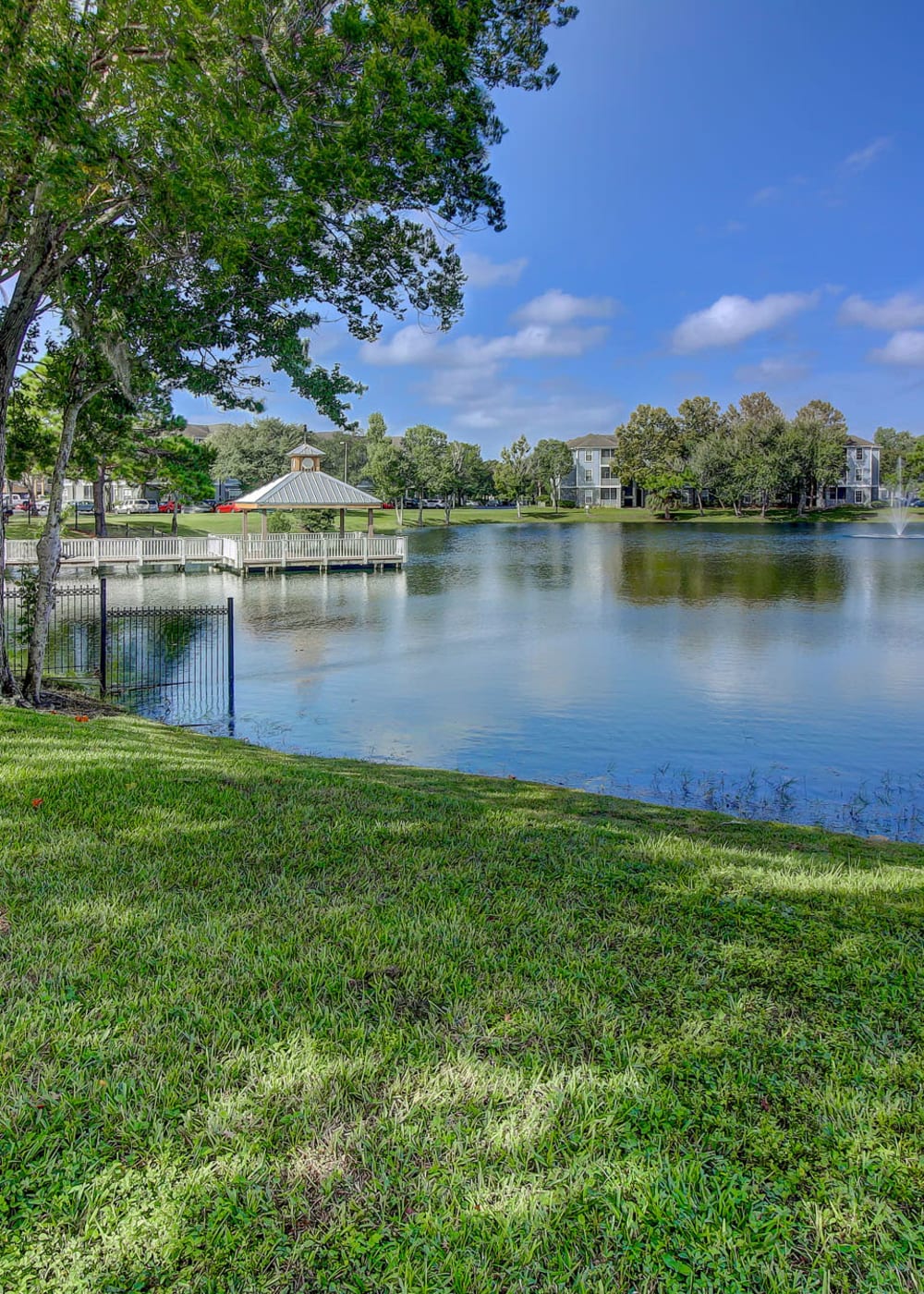 Lake access at Sole at Citrus Park in Tampa, Florida