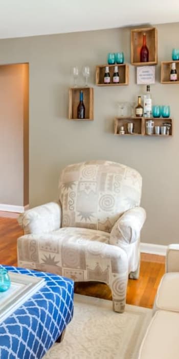 Welcoming living room with hardwood floors at Lalor Gardens in Hamilton, New Jersey