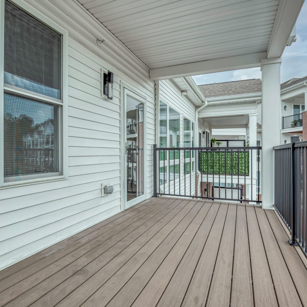 Private balcony at Evergreen, Monroeville, Pennsylvania