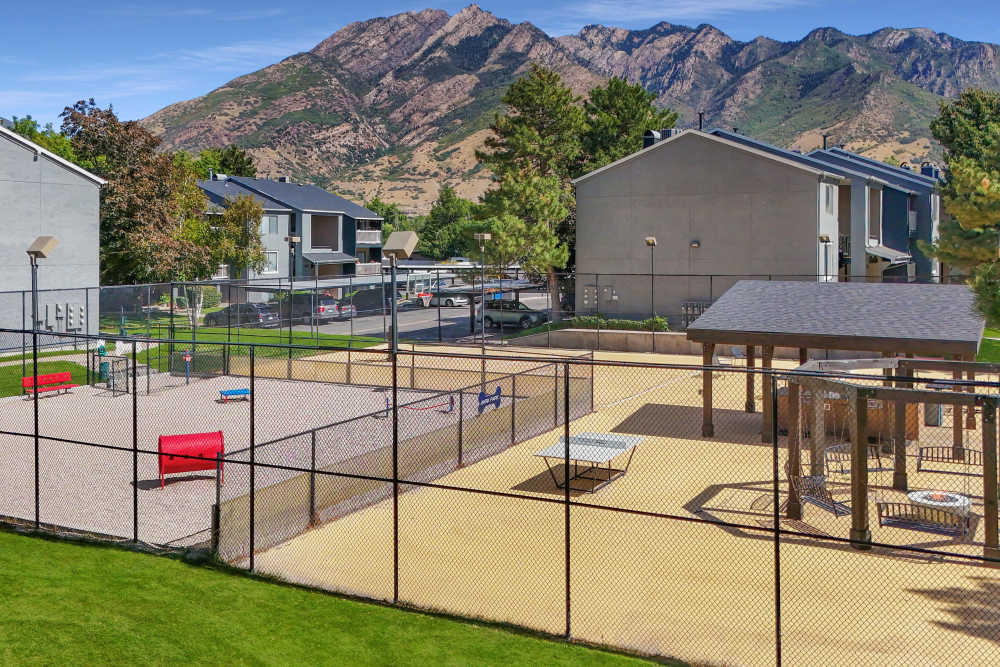 Spacious Sport Court at Royal Farms Apartments in Salt Lake City, Utah