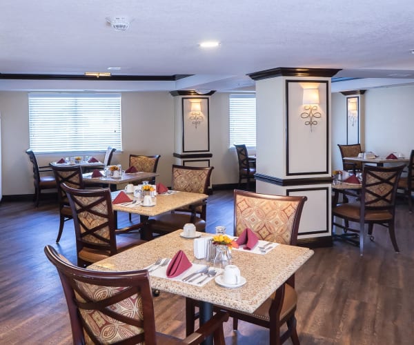 Spacious dining room at Meridian at Westwood in Fort Walton Beach, Florida