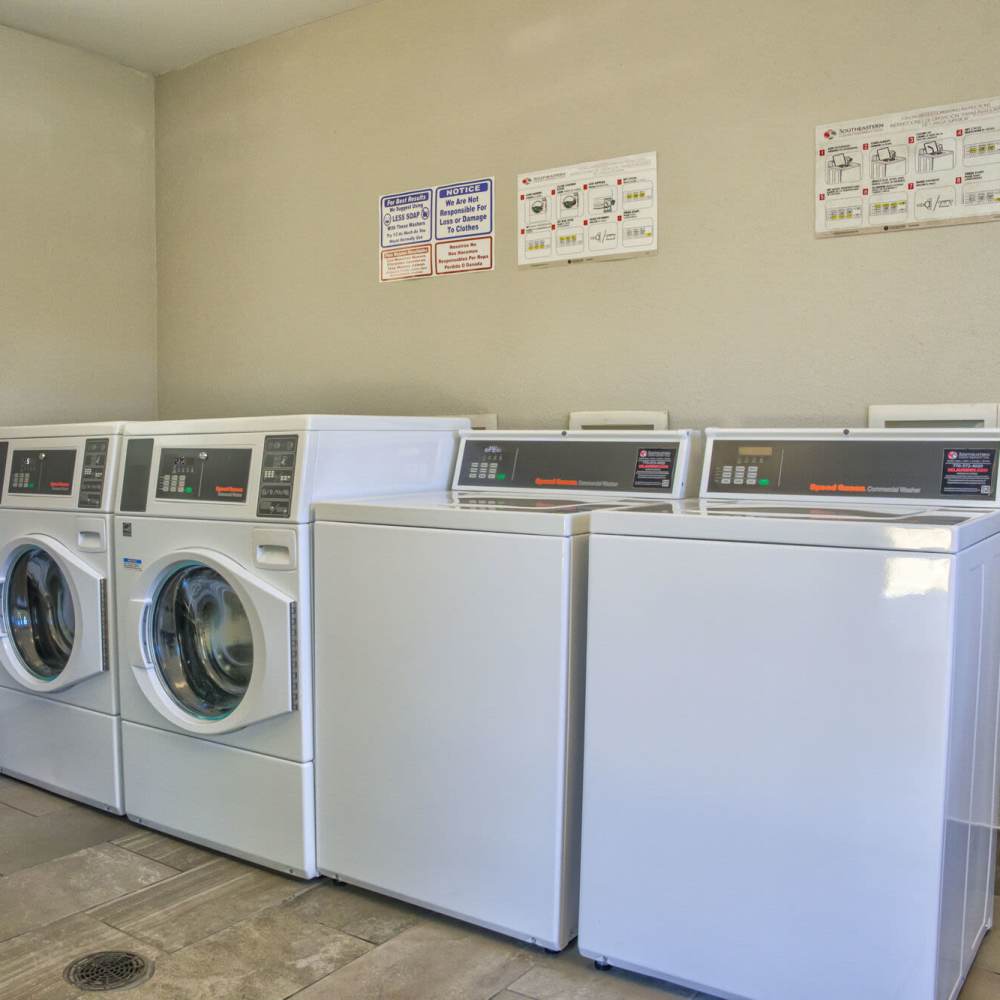 Laundry room for community at Avonlea Westside in Atlanta, Georgia
