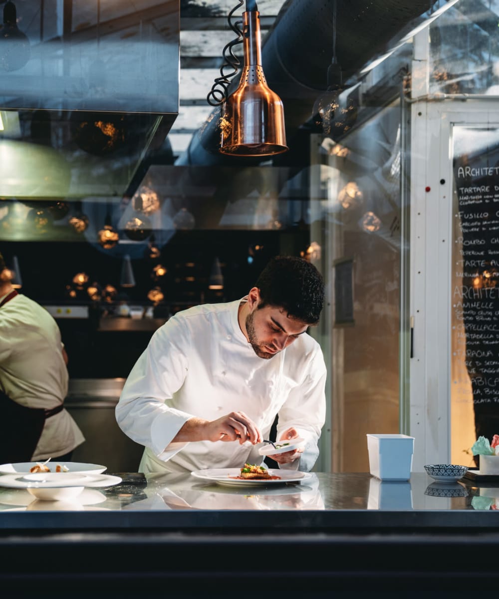 Chef at a restaurant near The Palo in Fort Worth, Texas