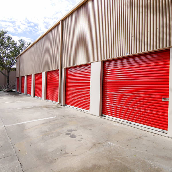 Exterior units at StorQuest Self Storage in Tampa, Florida