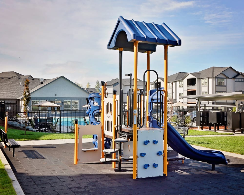 playground at The Boulevard in Philomath, Oregon