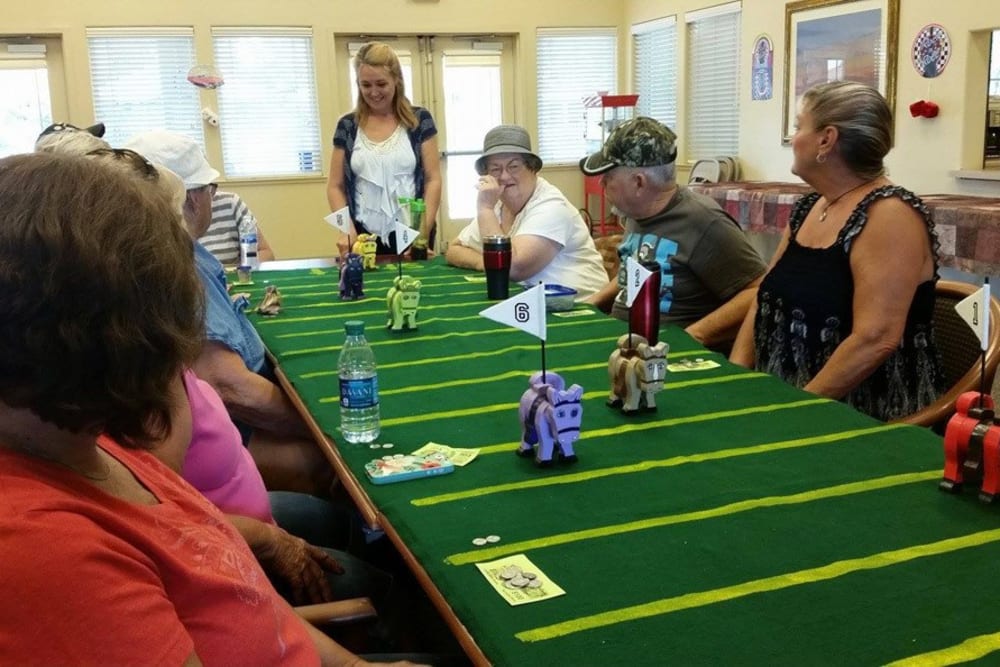 Community game night at Castle Vista Senior Duplex Community in Atwater, California