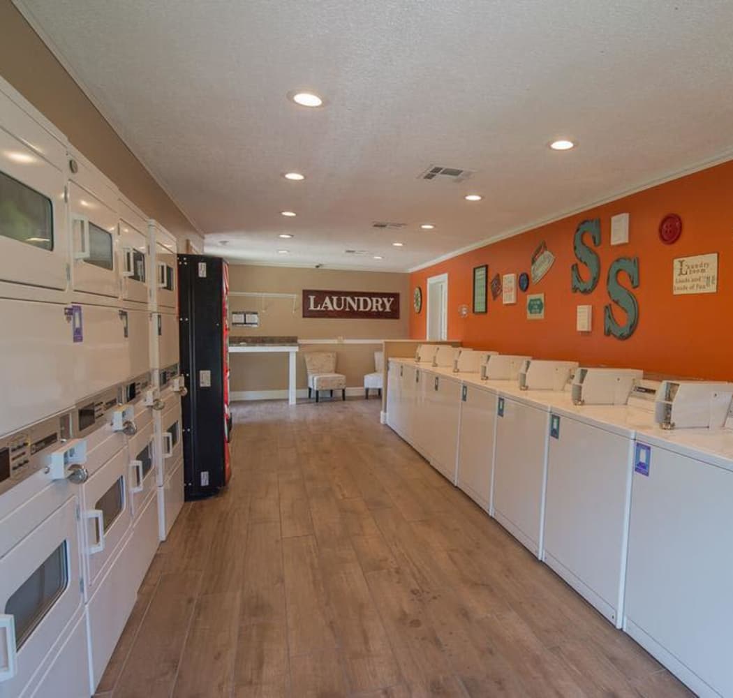 Laundry facility at Silver Springs Apartments in Wichita, Kansas