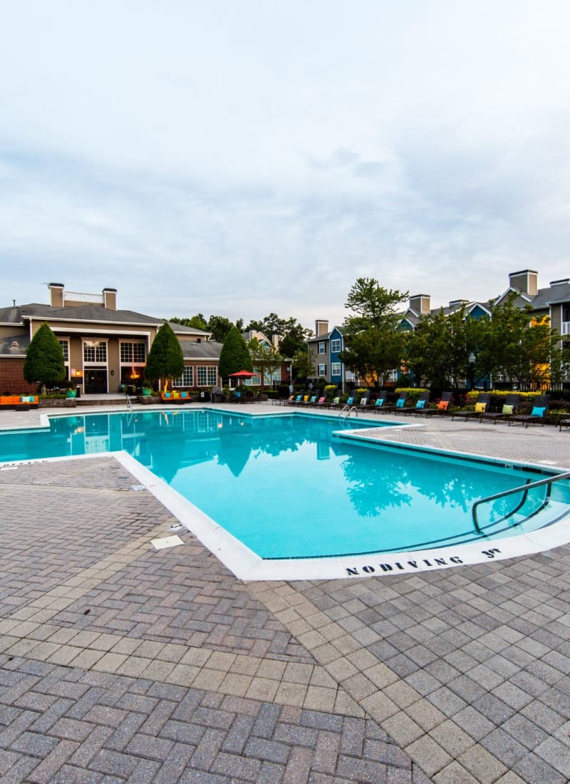 Outdoor swimming pool at Marquis at Silverton in Cary, North Carolina