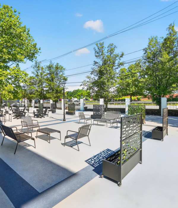 Patio at Eagle Rock Apartments at Framingham in Framingham, Massachusetts