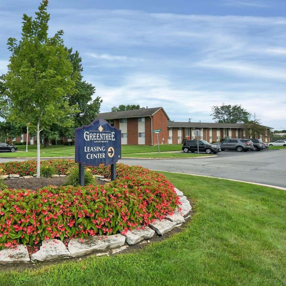 Apartment exterior at Greentree in Indianapolis, Indiana