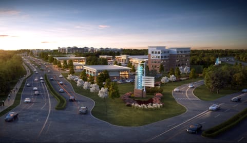 Skyline of Chapel Hill, NC