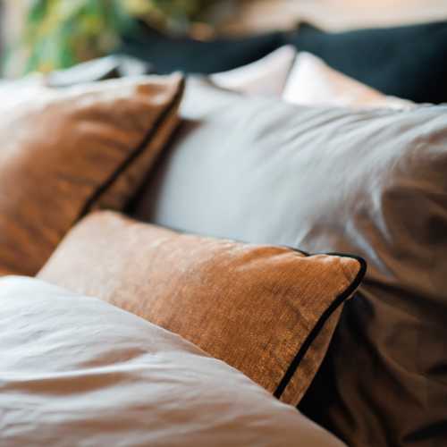 Pillows on a bed at Oakmont Greene II in Mount Hope, West Virginia