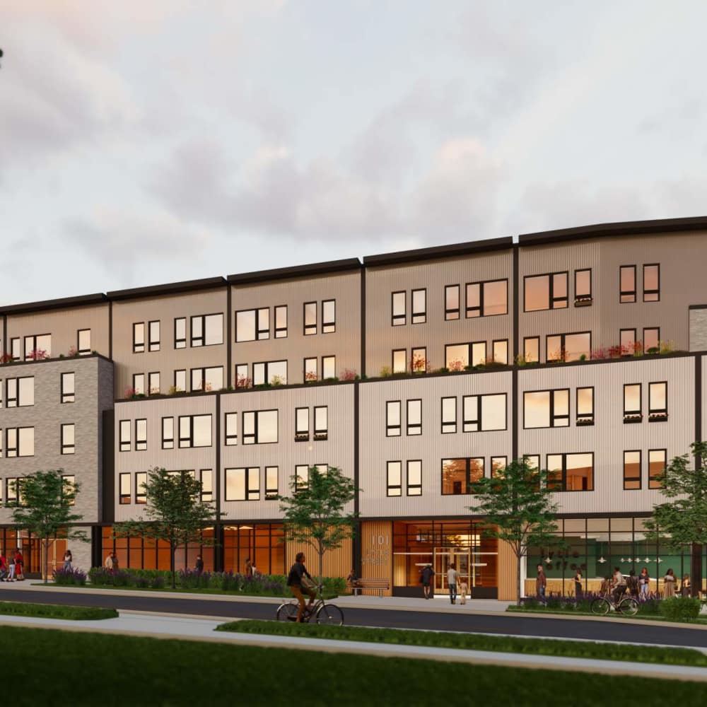 Exterior view at Woodlawn Lofts in Pittsburgh, Pennsylvania