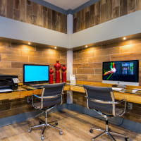 Computer access in the business center at Liberty Mill in Germantown, Maryland