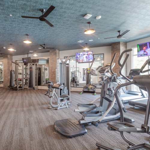Premium community fitness center at District at 54 in Raleigh, North Carolina
