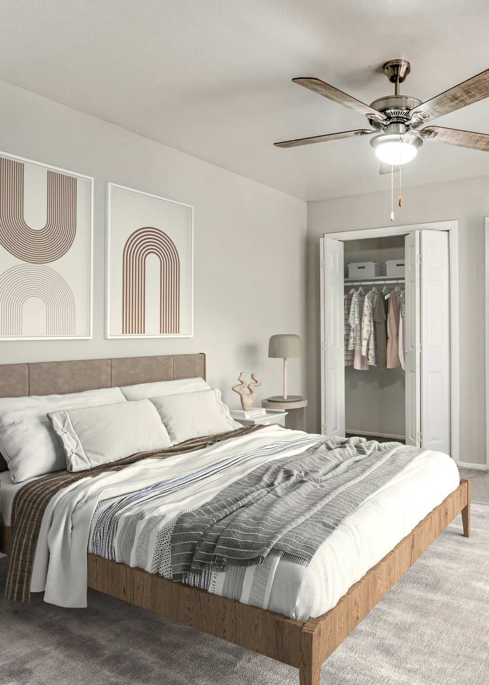 Bedroom at Tribecca Pointe Apartments in Hurst, Texas