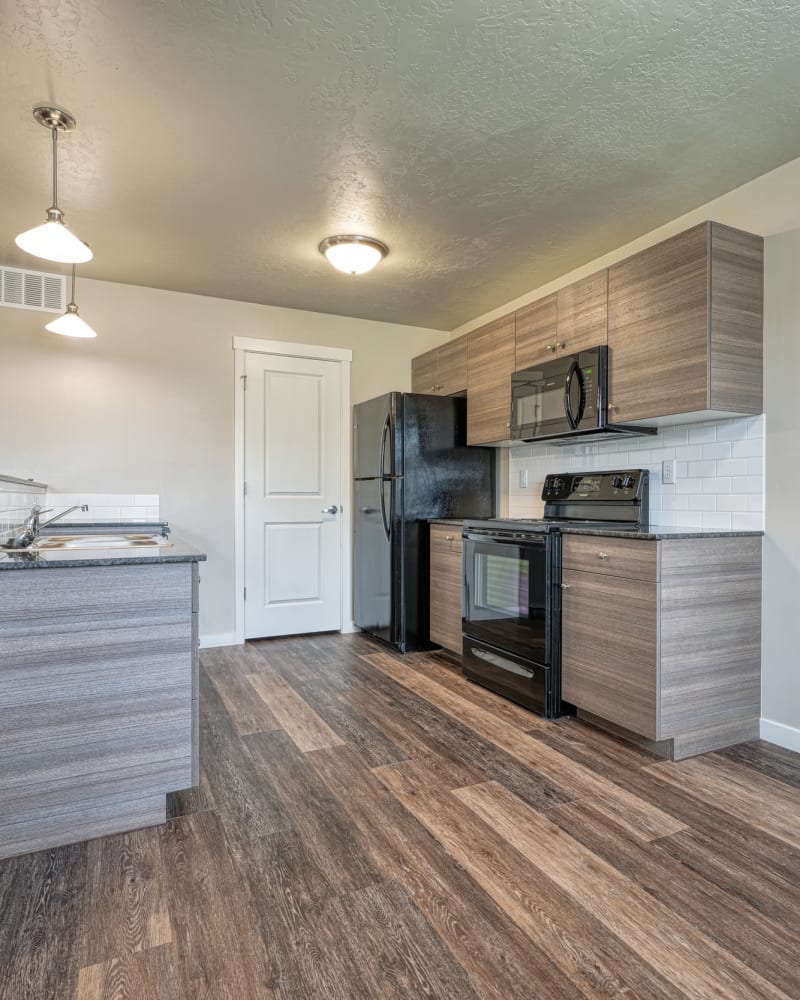 Apartment with hardwood floors at Life Bridge Management in College Station, Texas