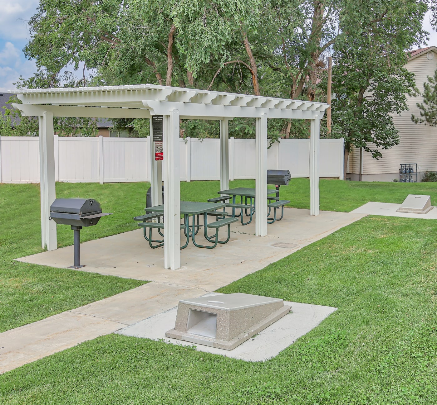BBQ and Game Area at Cherry Lane Apartment Homes in Bountiful, Utah