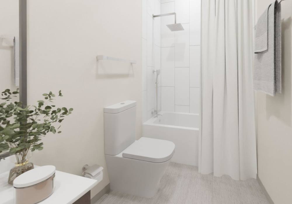 Bathroom at The Maxx and The Alexandra in Pittsburgh, Pennsylvania