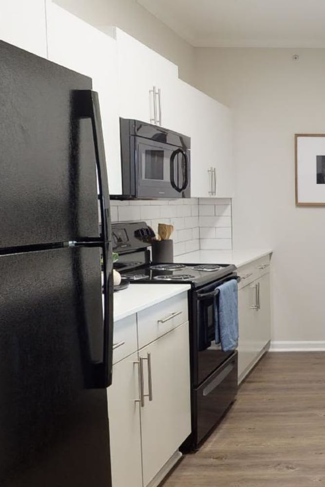 Spacious modern kitchen at Westley on the Beltline in Atlanta, Georgia