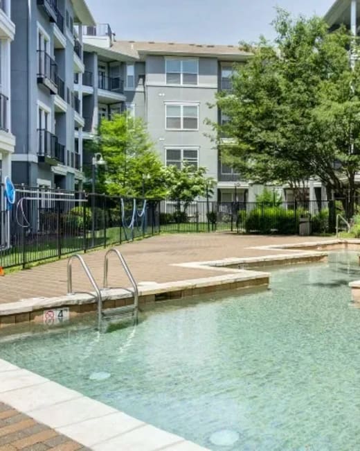 Community pool at The Landing at St. Louis in Saint Louis, Missouri