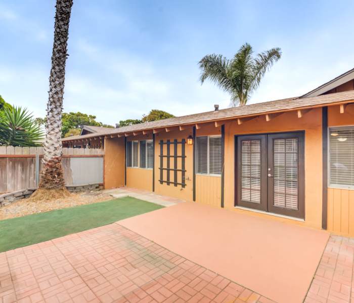 Home with a private backyard at Village Apartments in Carlsbad, California