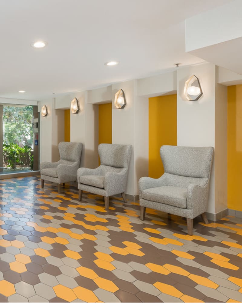 Lobby at Marlon Manor Apartments, Los Angeles, California