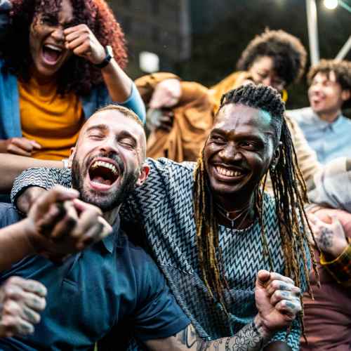 Group of happy residents at The Kensley in Spanish Fort,Alabama