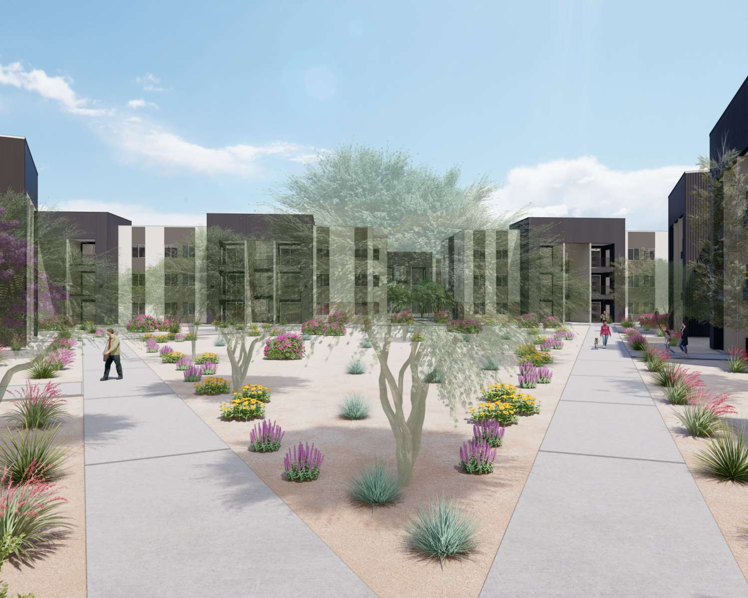 Living room at Acacia at Youngtown in Youngtown, Arizona