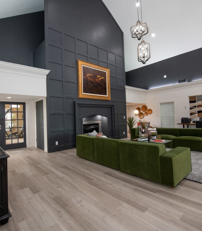 Elegant lounge area at Sugarberry Apartments in Tulsa, Oklahoma