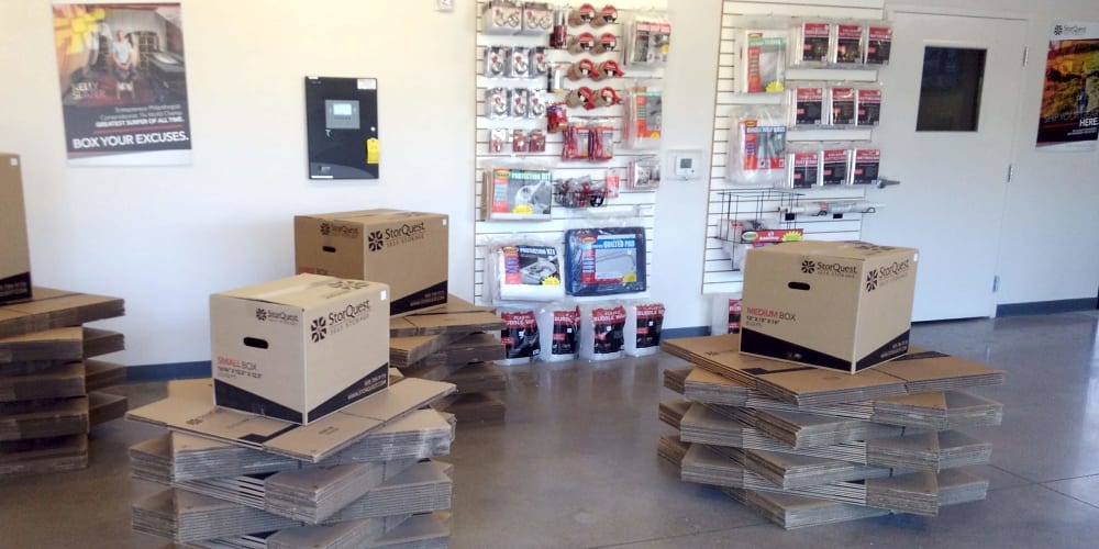 Packing supplies sold at StorQuest Self Storage in Chandler, Arizona