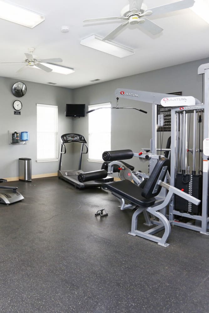 Residents fitness center at Watersedge in Champaign, Illinois