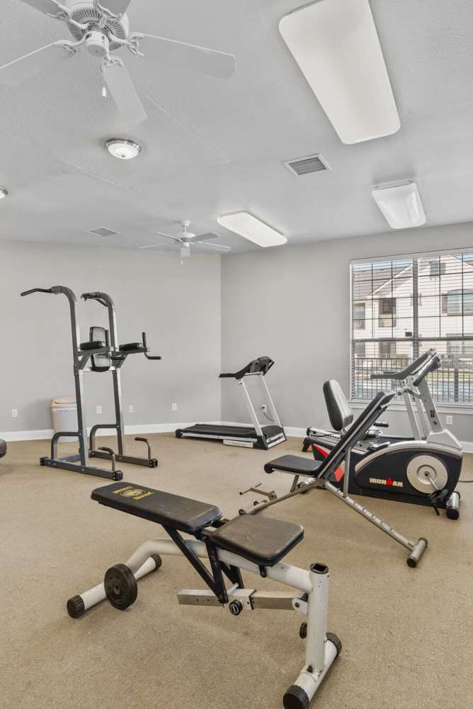  Fitness center treadmill at Burkburnett Residences in Burkburnett. TX